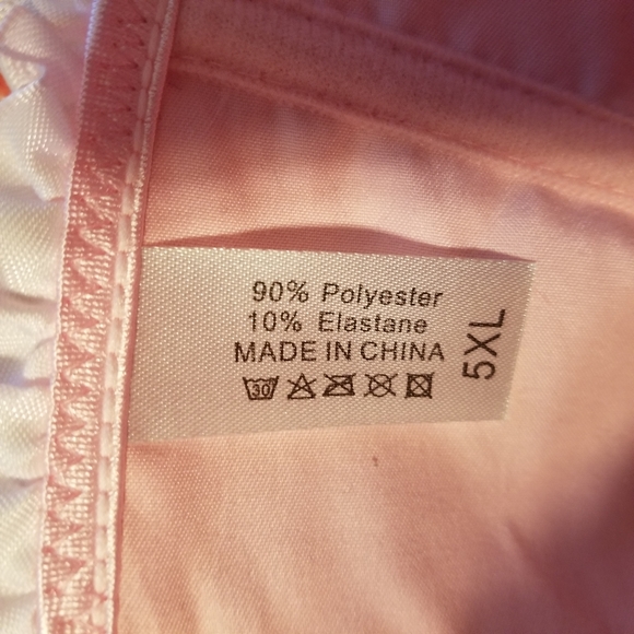 Pink Boned Lace-up Corset & G-String - Picture 6 of 7